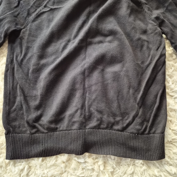 Lands’ End Black Classic Button Front Cardigan | Size L (10–12) - Picture 15 of 16